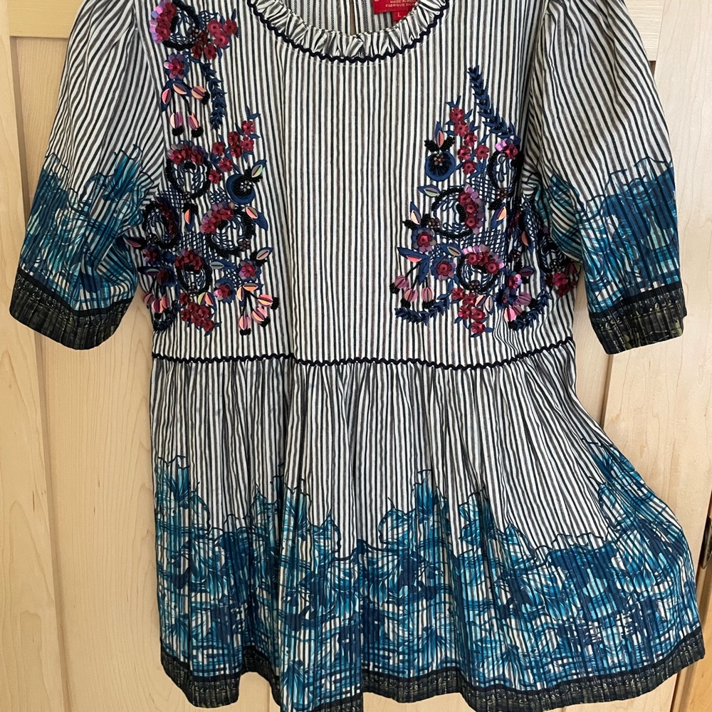 Embroidered and beaded blouse - fun and festive